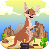 red kangaroo island icon