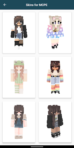 Android application Aesthetic Skins for Minecraft screenshort