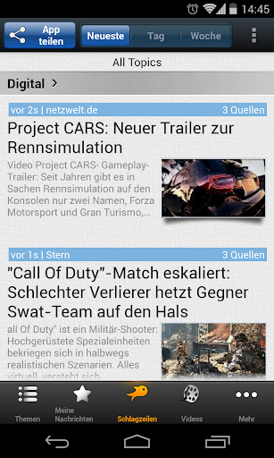 Technologie-News und Videos Screen 3