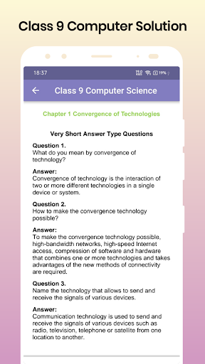 Class 9 Computer Solution