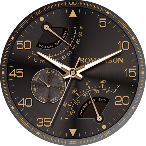 Aircraft watchface by Romanson