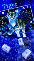 screenshot of Neon Blue Tiger King Theme