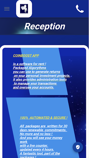Android application CoinBoost App screenshort