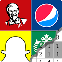 Logo Color by Number - Logo Game Pixel Art