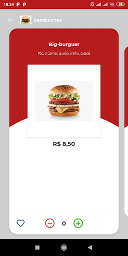 Cris Lanches Delivery Screen 2