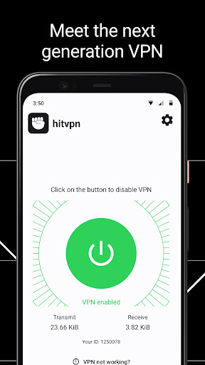 Android application HitVPN - fast & secure VPN screenshort