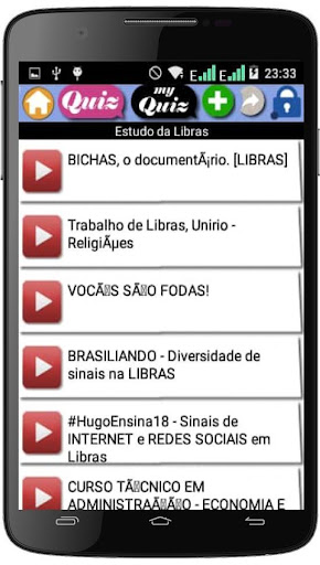 Android application Antropologia curso (português) screenshort