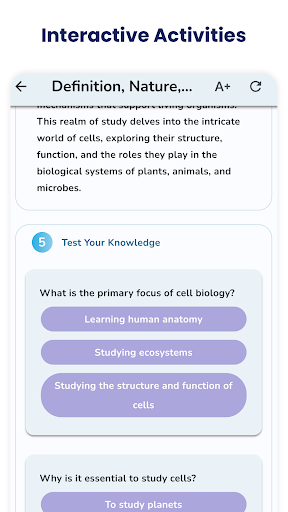 Cell Biology Quick Notes Screen 3