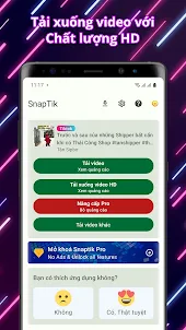 SnapTick - Tải Video Ko Logo