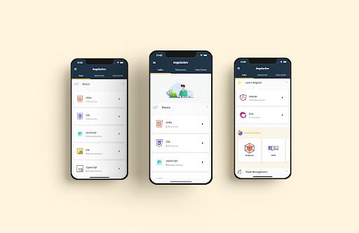 Screenshot of Learn Angular Offline - NgPad