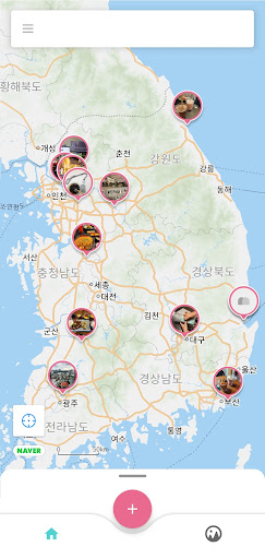 Android application 모글 - 지도에 쓰는 다이어리, 기록, 일기 screenshort