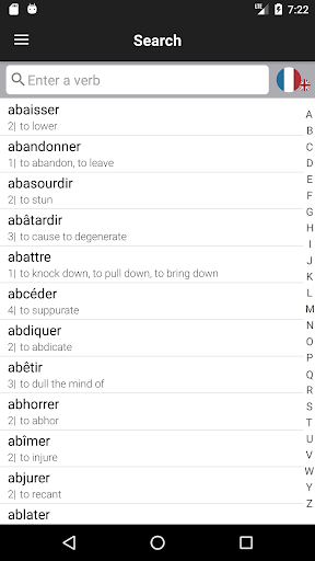 French Verbs & Conjugation - V Screen 2