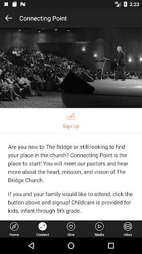 TheBridgeChurch.tv Screen 2
