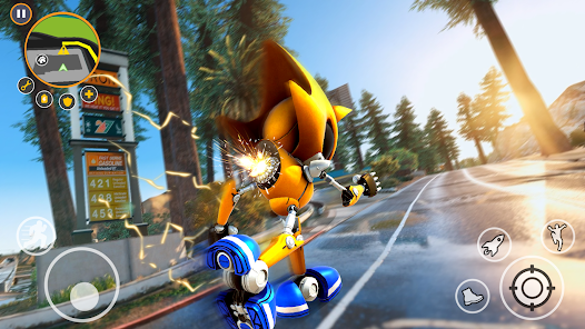 Imágen 4 Super Hedgehog Rope Hero android