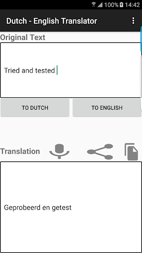 English - Dutch Translator Screen 3