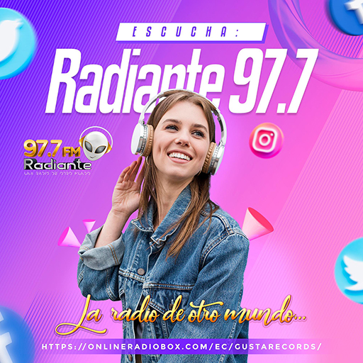 Radiante 97.7 FM logo