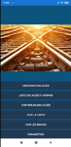 Android application Access to railway screenshort