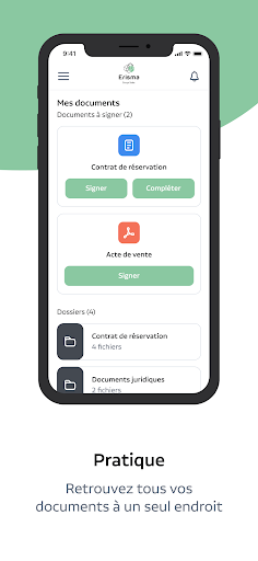 Compte client ERISMA Screen 2