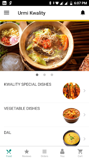 Android application Urmi Kwality screenshort