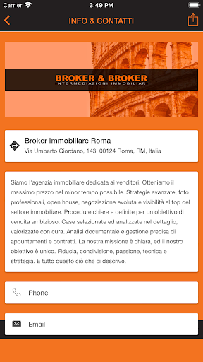 Android application Broker Immobiliare Roma screenshort