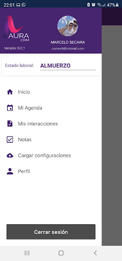 Aura CRM Screen 2