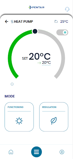 Android application Pentair Temp screenshort