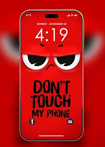 Não toque no meu telefone