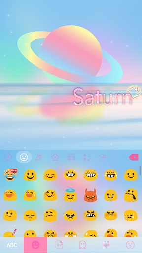 Saturn Theme for Kika Keyboard Screen 2