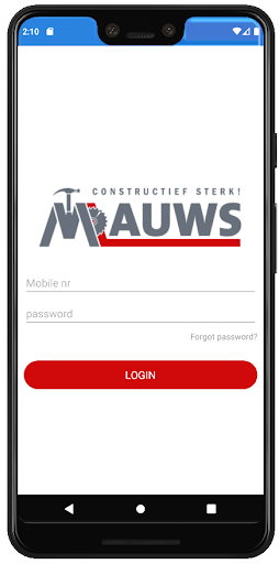 Android application Tom Mauws Time Management screenshort