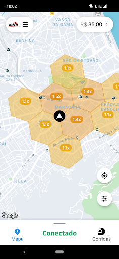 Android application Mototaxi Petrolina-Mototaxista screenshort