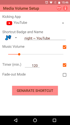 Media Volume Setup Screen 2