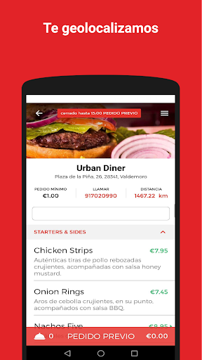 Android application Urban Diner screenshort