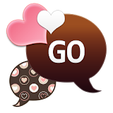 GO SMS - Peachy Hearts icon