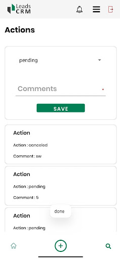 Leads CRM Screen 3