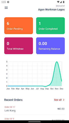Android application Agon Manager screenshort