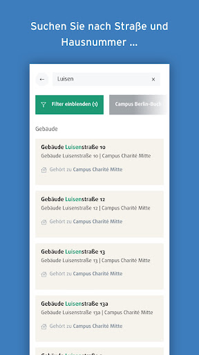 Charité Navi Screen 2
