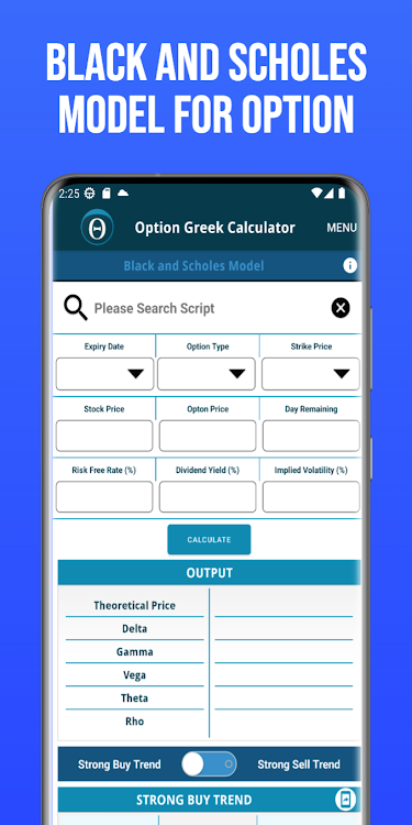NSE Options Greek Calculator - 1.2.3 - (Android)