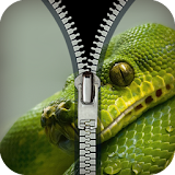 snake fake zipper lock icon