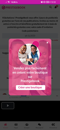 Android application Prestigebook screenshort