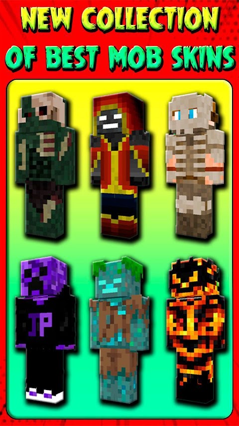 Mob Skins for Minecraft PEのおすすめ画像1