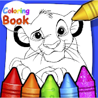 Coloring King Lion
