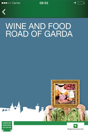 Android application Wine and Food road of Garda screenshort