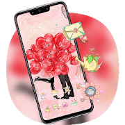 Top 50 Personalization Apps Like Romance love pink hand draw romantic theme - Best Alternatives