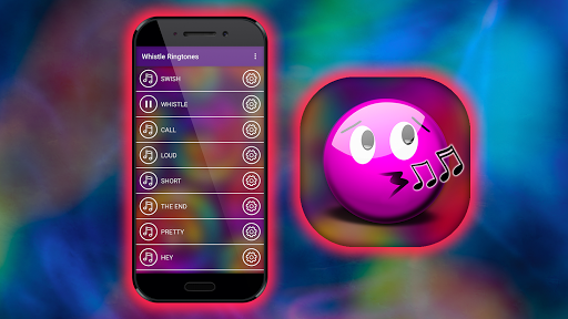 Android application Whistle Ringtones & Sounds screenshort