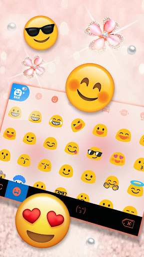 Glitter Clover Keyboard Theme Screen 3