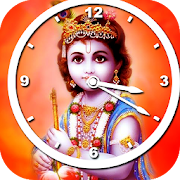 Krishna Clock Live Wallpaper