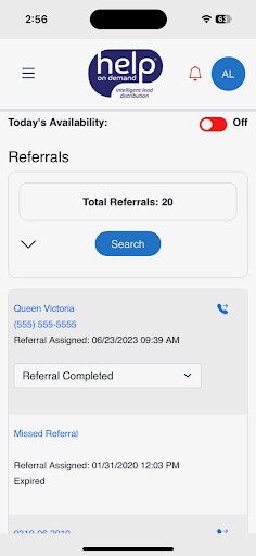 Help On Demand Screen 3