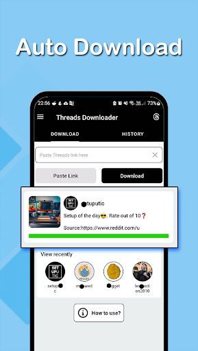 Video downloader for Thread Screen 2