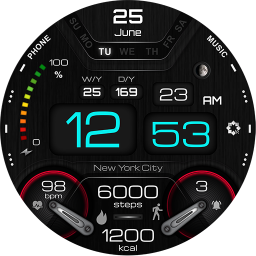 W300 Digital Watch Face YOSASH logo