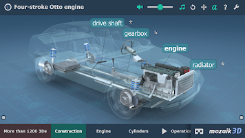 screenshot of Four-stroke Otto engine 3D